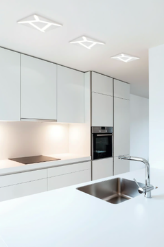 STRIPES - Ceiling lamp / wall lamp in aluminum and PMMA by Olé Lighting - view 3